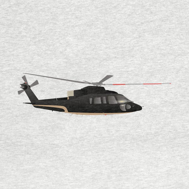 Black and Beige Stylish Helicopter by NorseTech